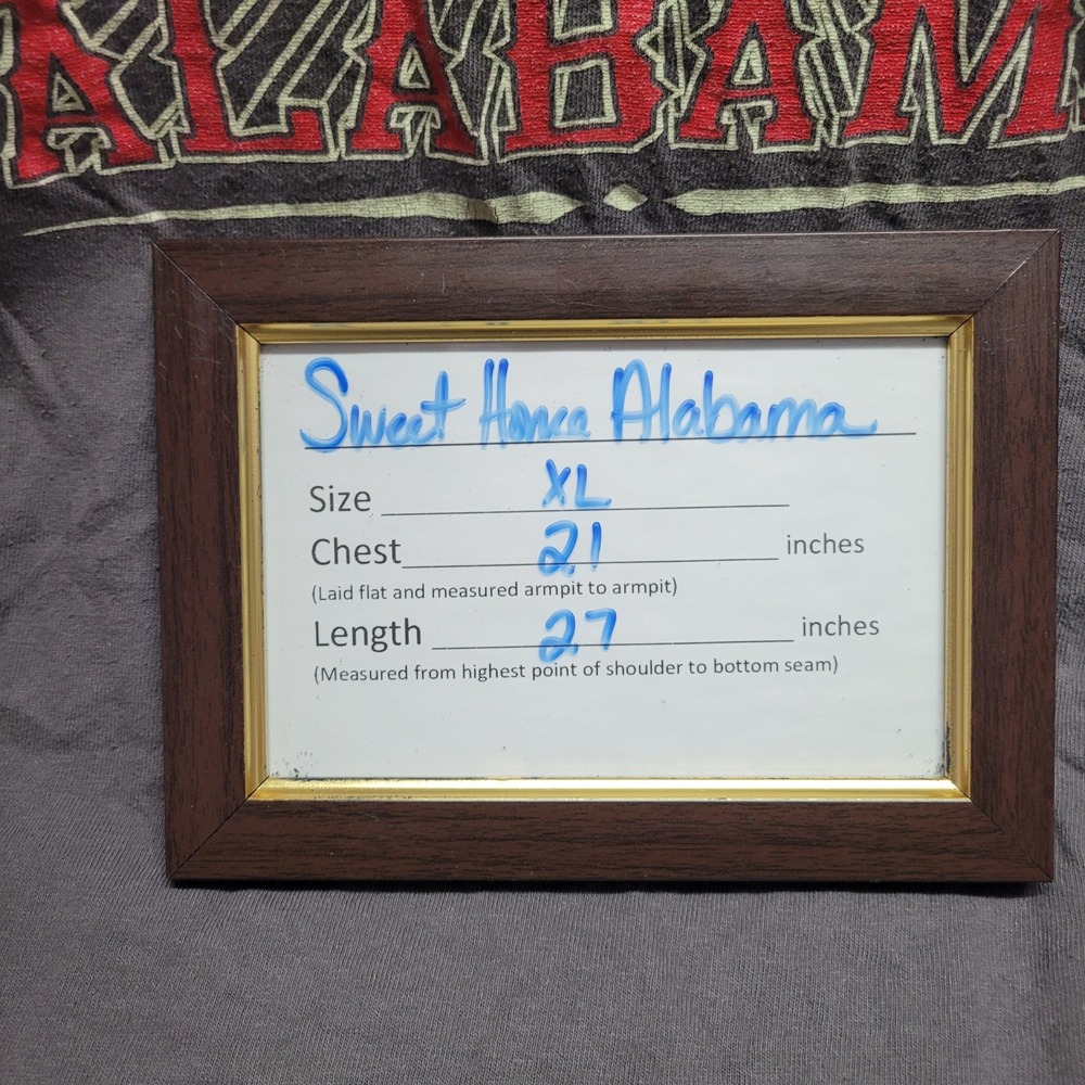 Sweet Home Alabama Graphic T Shirt Eagle Graphic Mens XL Gray Cotton Casual‎ - Picture 6 of 6